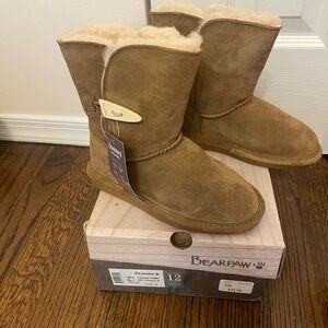 Bearpaw Brown Suede Shearling Boots